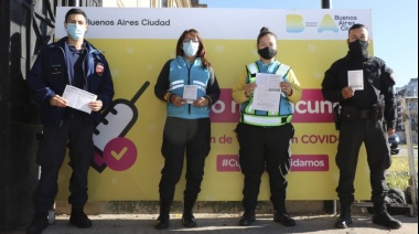CABA completó la vacunación del personal estratégico de seguridad