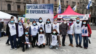 Protesta de enfermeros de la Ciudad Autónoma de Buenos Aires