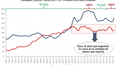 Hace 12 años que no crece la cantidad de bienes exportados y han caído un 10,3% con respecto al inicio de la cuarentena