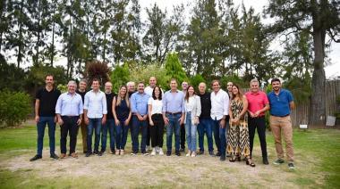 Juntos a la par: Diego Santilli y Néstor Grindetti lideraron la reunión que organizó la Mesa del PRO