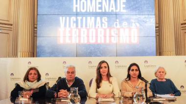 Homenaje a las víctimas del terrorismo: Victoria Villarruel dijo que si llegan al gobierno, impulsará una ley de reparación para víctimas de actos terroristas