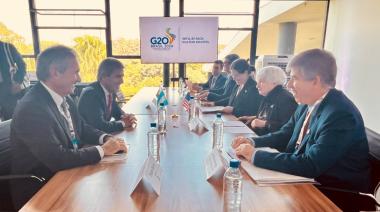 Brasil: en el marco de la reunión de finanzas del G20, la secretaria del Tesoro de Estados Unidos, Janet Yellen, elogió los pasos que está dando el Gobierno de Javier Milei