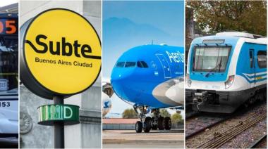 Comenzó el paro general del transporte público: no hay trenes, subtes, vuelos, camiones, ni transporte marítimo… sólo funcionan hoy los colectivos