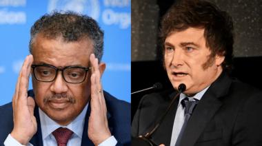 Milei denunciará al titular de la OMS ante tribunales internacionales por delitos de lesa humanidad
