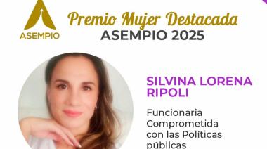 Premios Asempio en FECOBA: Silvina Ripoli fue elegida como Mujer Destacada de 2025