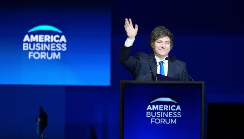 En el America Business Forum, Javier Milei elogió a Donald Trump e invitó a invertir en Argentina