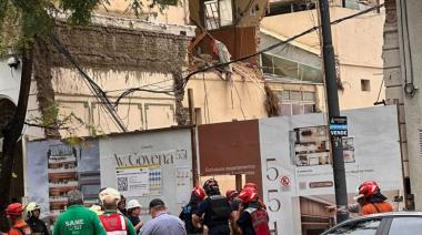 Derrumbe en Caballito: fallecieron dos personas y hay varios heridos