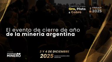La minería argentina cierra el 2025 con un evento clave en Buenos Aires: inversiones, geopolítica, infraestructura y la gala actual del sector