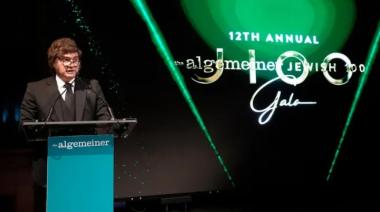 Otro premio para Milei: participó de la Gala Algemeiner Jewish 100 en Estados Unidos donde fue galardonado con el premio “Guerrero de la Verdad”