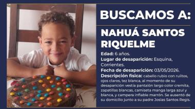 Corrientes: activan el Alerta Sofía por un nene de 6 años que desapareció junto a su padre desde el domingo pasado