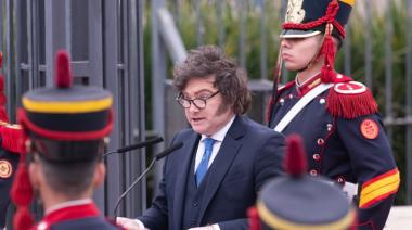Luego de varios días, reapareció Milei en el acto homenaje a José de San Martín y leyó un discurso con autocrítica hacia su gestión, además de criticar a “enemigos internos”