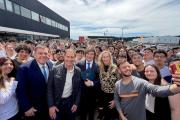 ¡Acá estoy, yo soy el León! Milei encabezó un acto en Mar del Plata y le pidió a la gente que "no afloje"