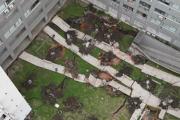 Se produjo un derrumbe del estacionamiento de un edificio de PROCREAR y más de 200 vecinos debieron ser evacuados