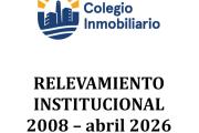 Relevamiento institucional del Colegio Profesional Inmobiliario: período 2008-2026